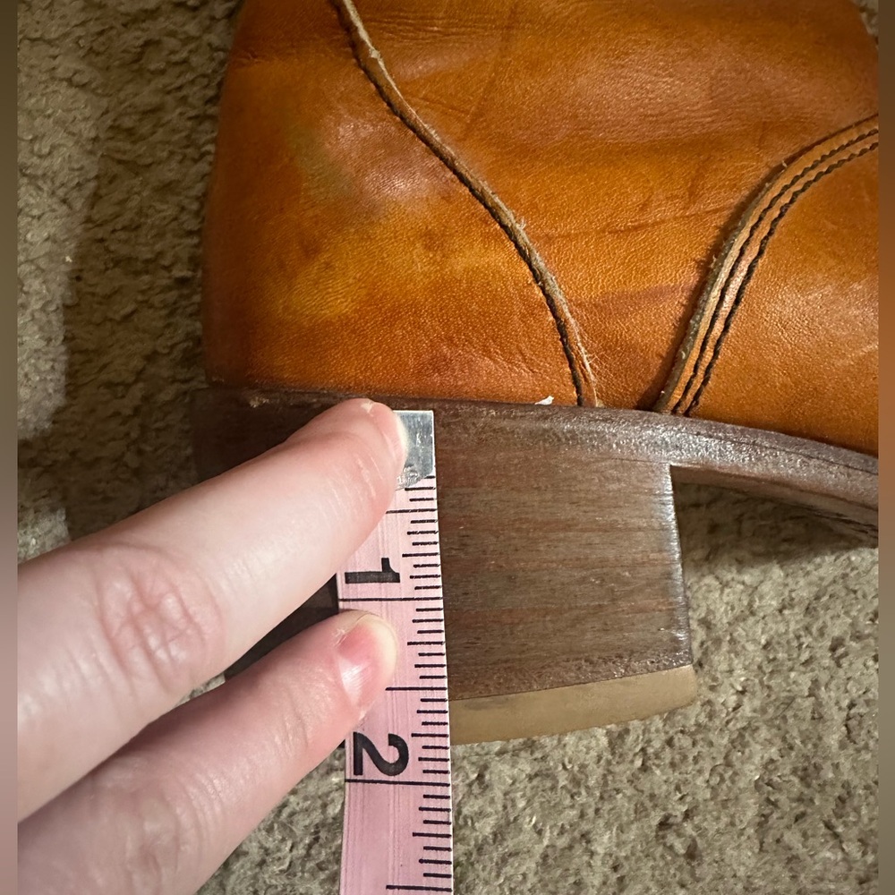 Vintage Zodiac 1970s Leather Campus Boots 8 - Picture 15 of 16
